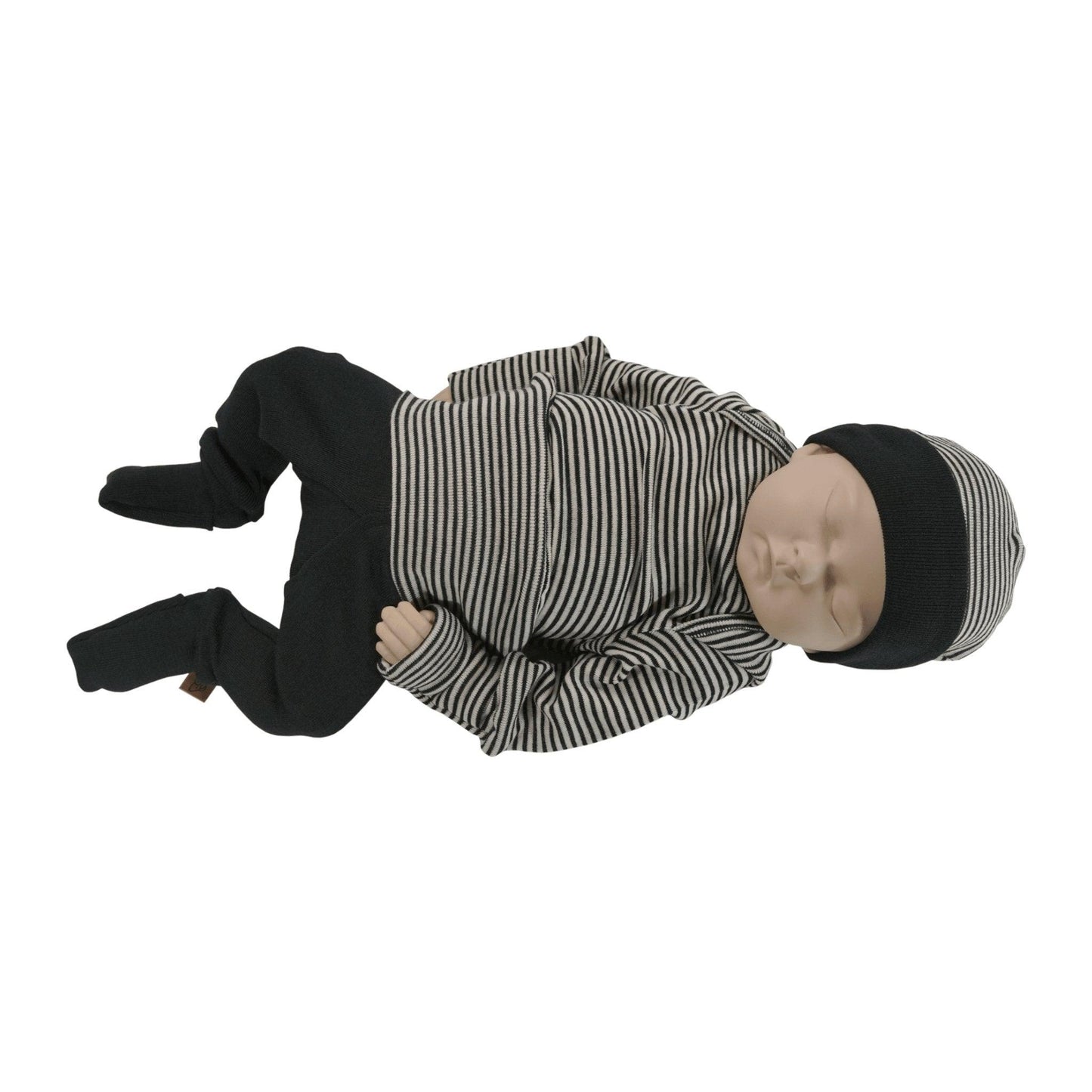 Merino Striped Beanie - ellyjax - NZ Merino Babywear