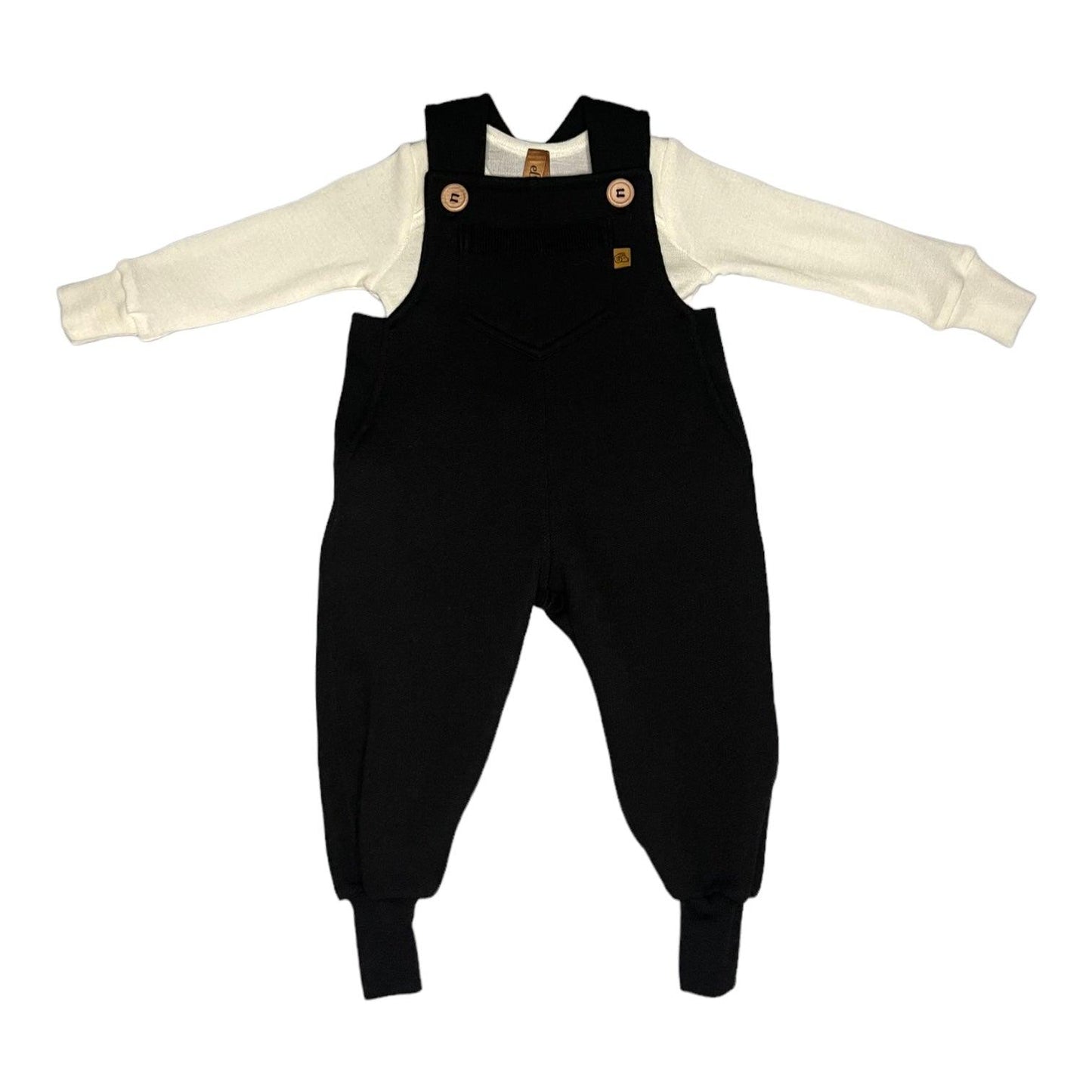 Merino Dungarees - ellyjax - NZ Merino Babywear