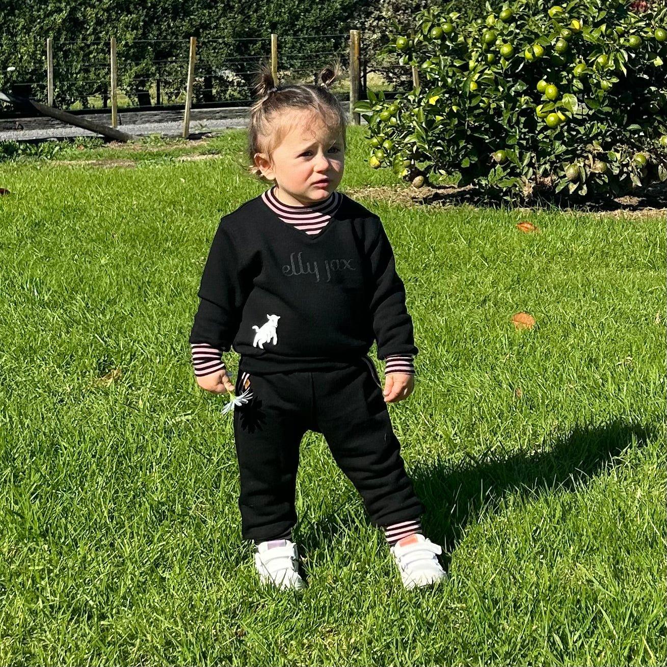 Merino V Neck Tracksuit - ellyjax - NZ Merino Babywear