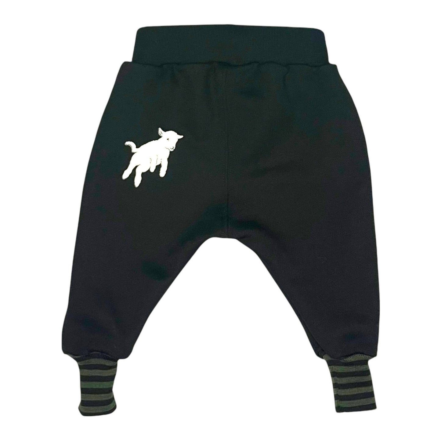 Black Merino Track Pant