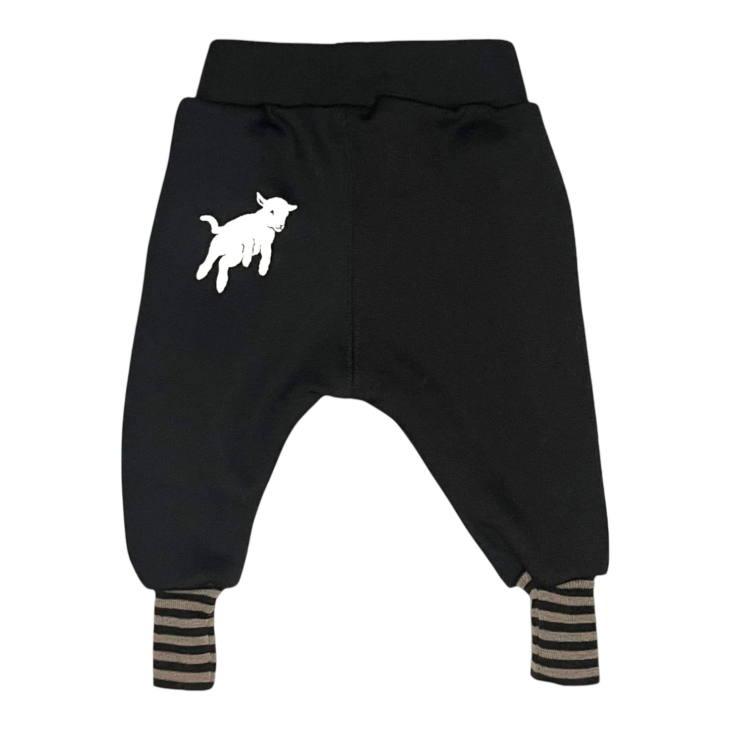 Black Merino Track Pant