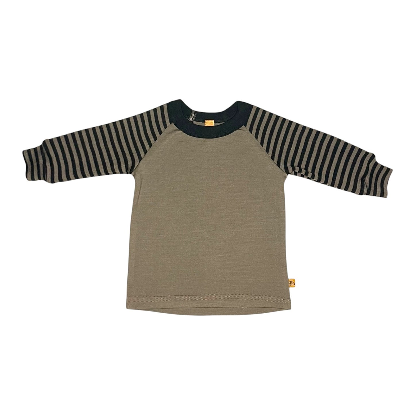 Merino Striped Raglan Long Sleeve Top