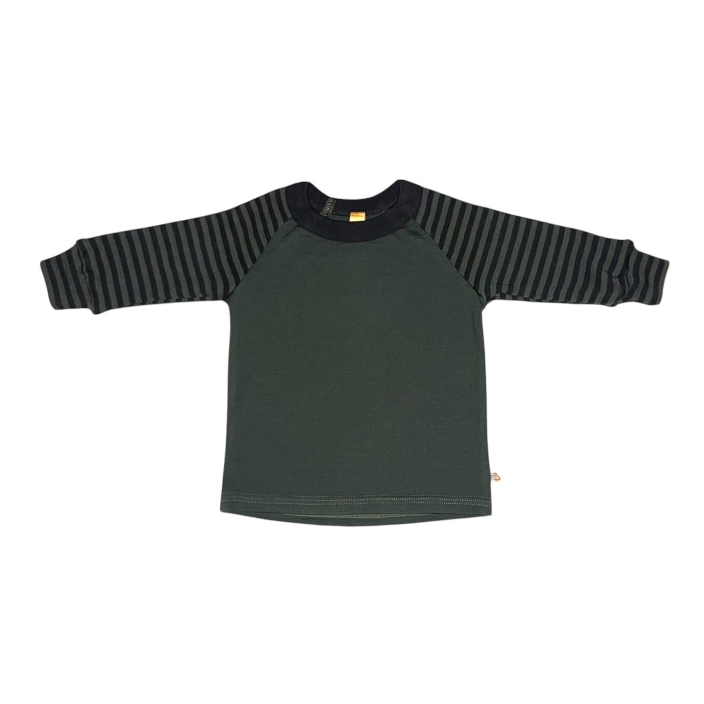 Merino Striped Raglan Long Sleeve Top