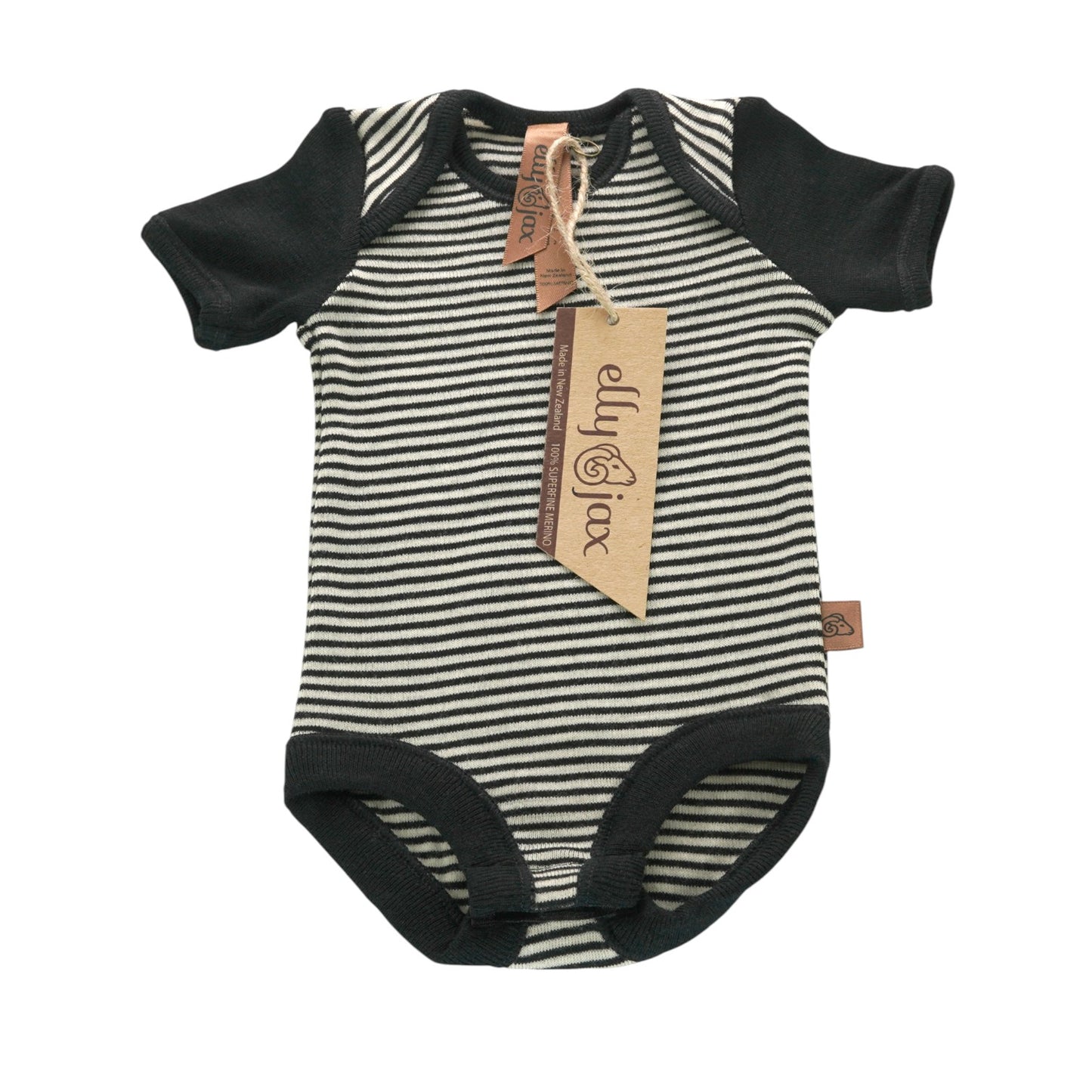Merino Striped Short Sleeve Bodysuit