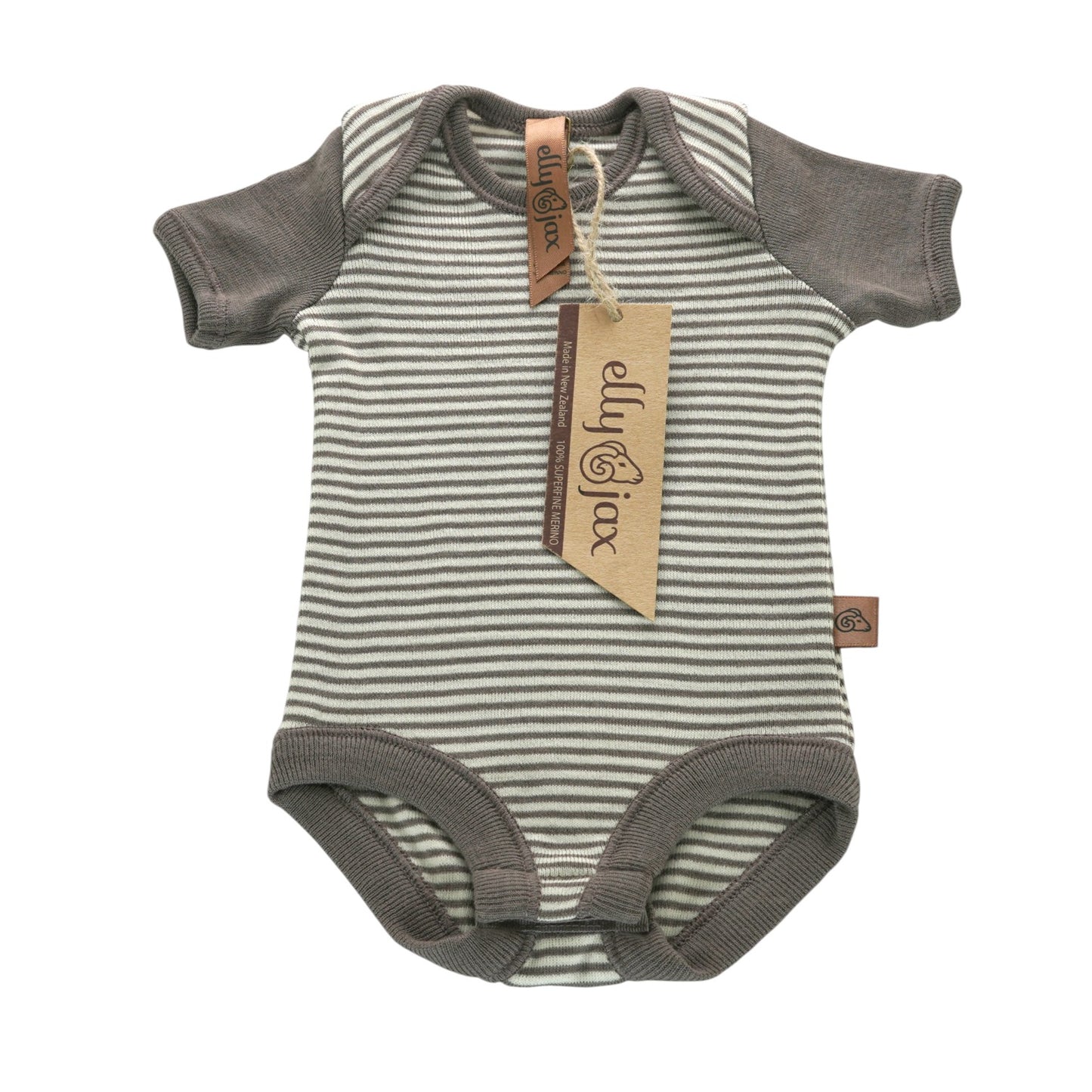 Merino Striped Short Sleeve Bodysuit