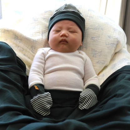 Merino Striped Mittens