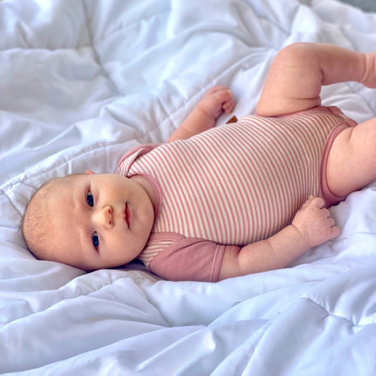 Merino Striped Short Sleeve Bodysuit