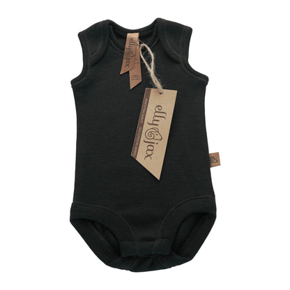 ellyjax - Merino babywearEnvelope Singlet Bodysuit Plain