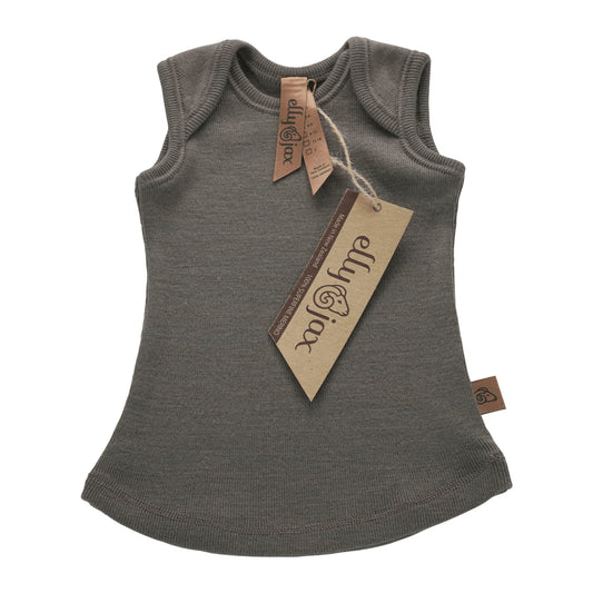 ellyjax - Merino babywearEnvelope Singlet Plain