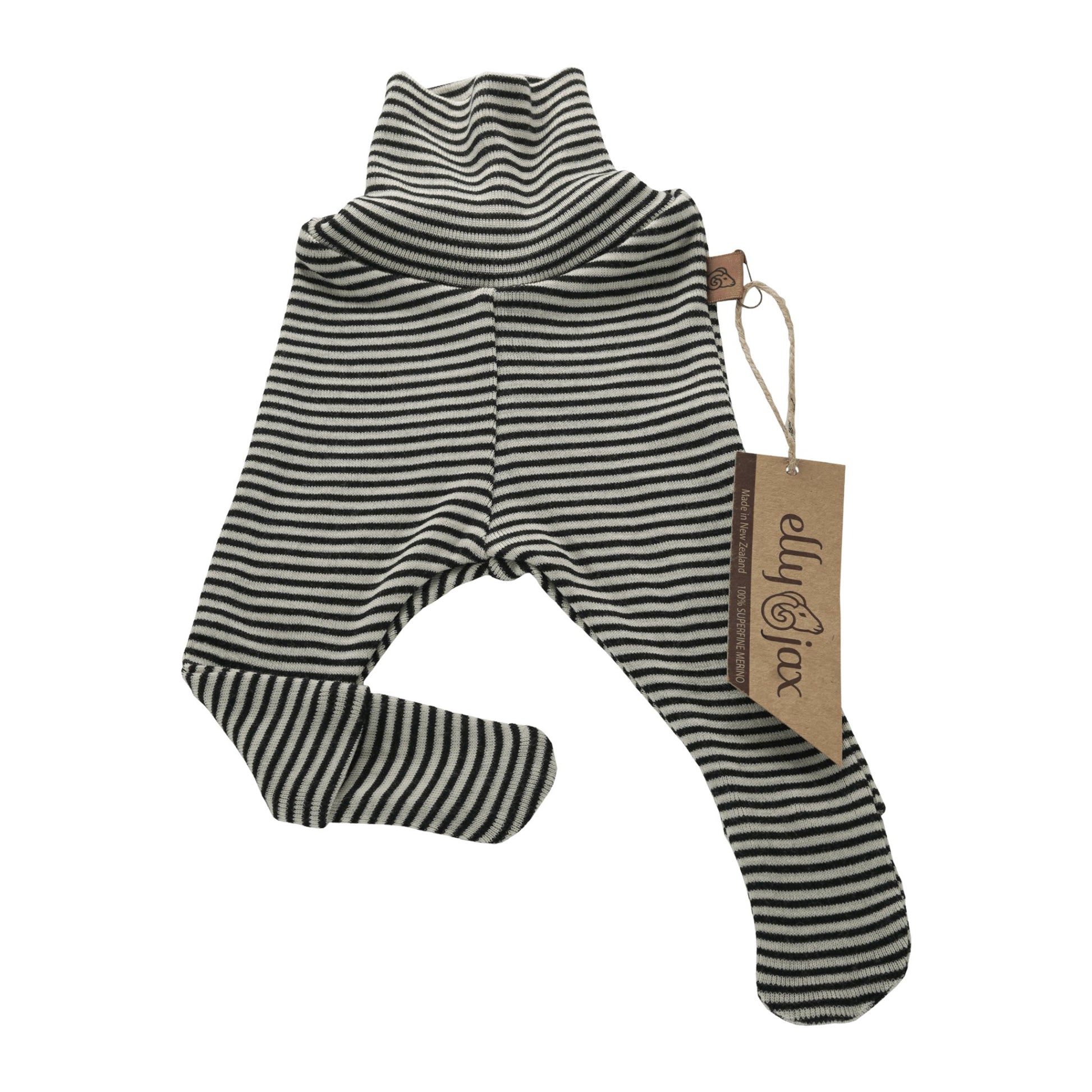 ellyjax - Merino babywearFootsie Tights Striped