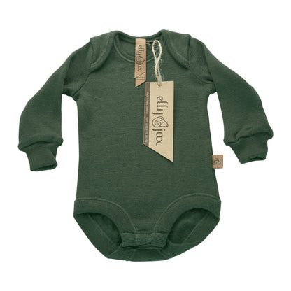 ellyjax - Merino babywearLong Sleeve Bodysuit Plain