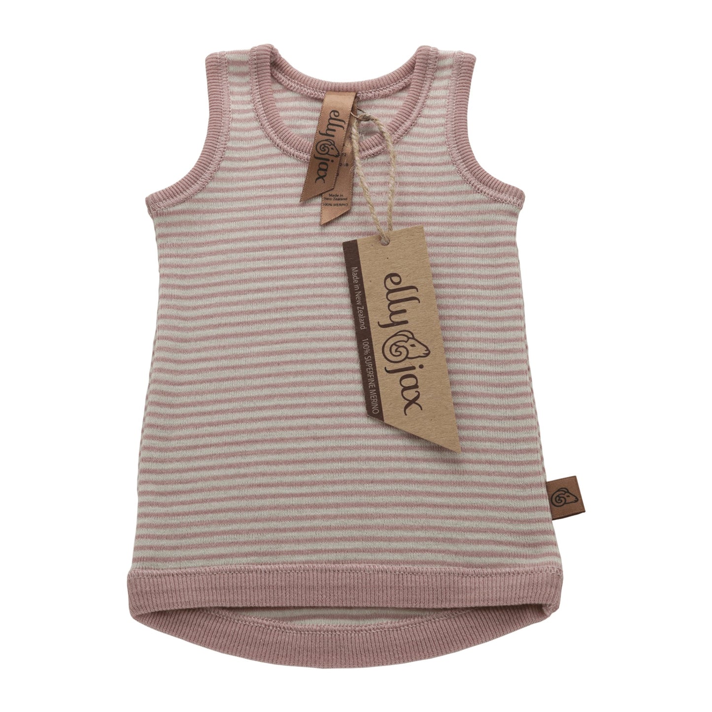 ellyjax - Merino babywear_Singlet Striped