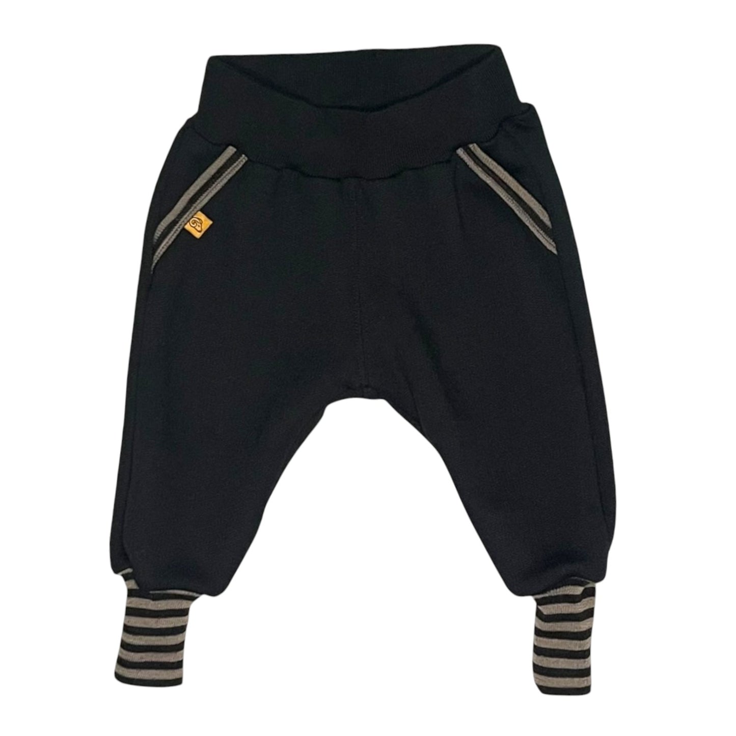 Black Merino Track Pant