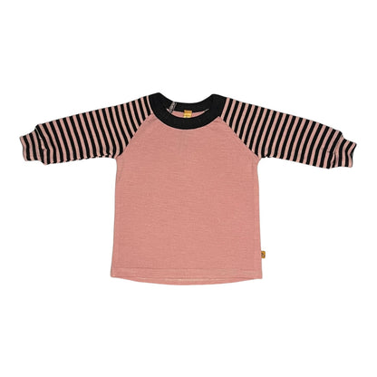 Merino Striped Raglan Long Sleeve Top