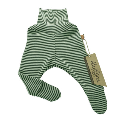 Merino Striped Footsie Tights