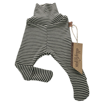Merino Striped Footsie Tights