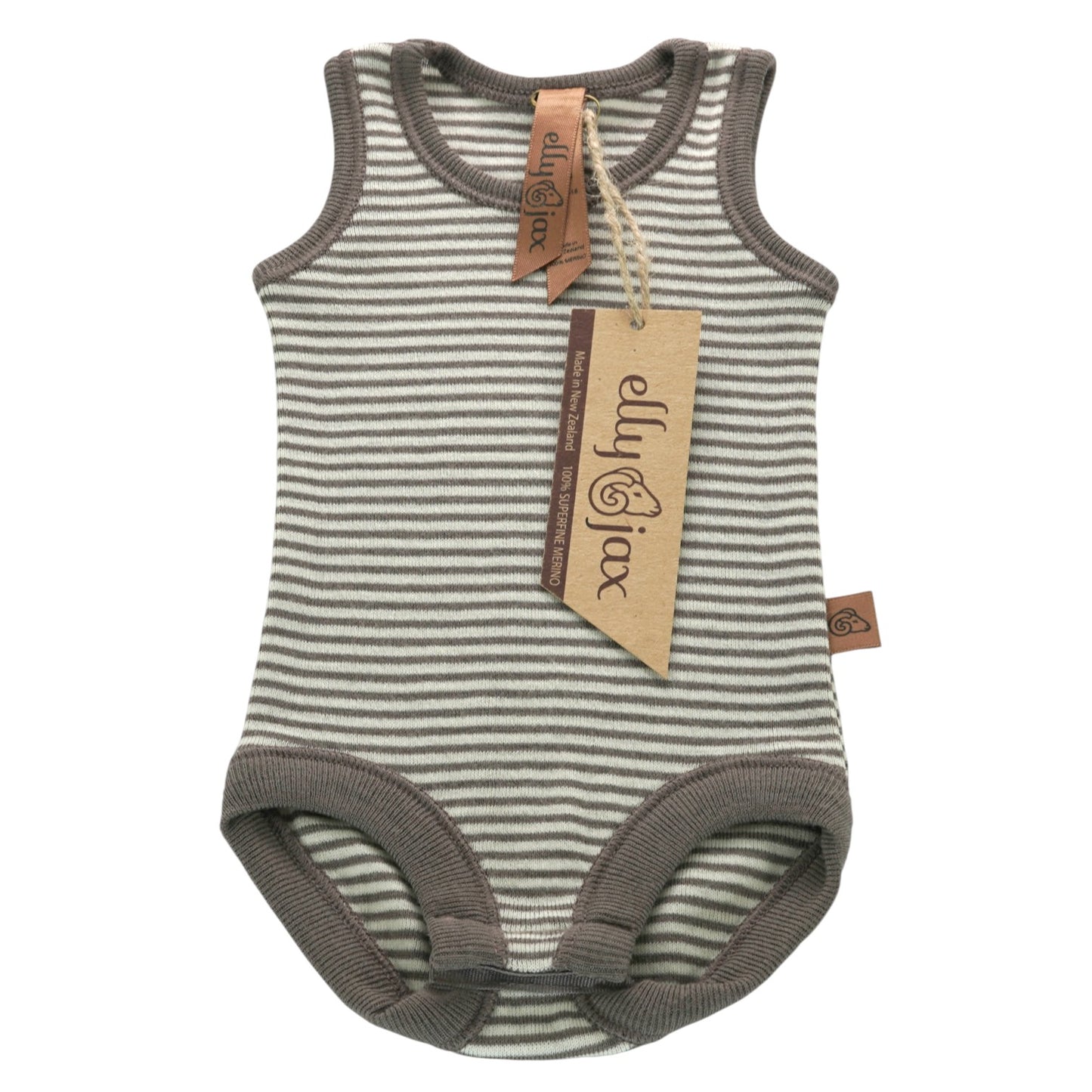 Merino Striped Singlet Bodysuit