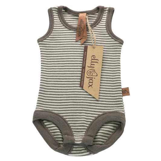 Merino Striped Singlet Bodysuit