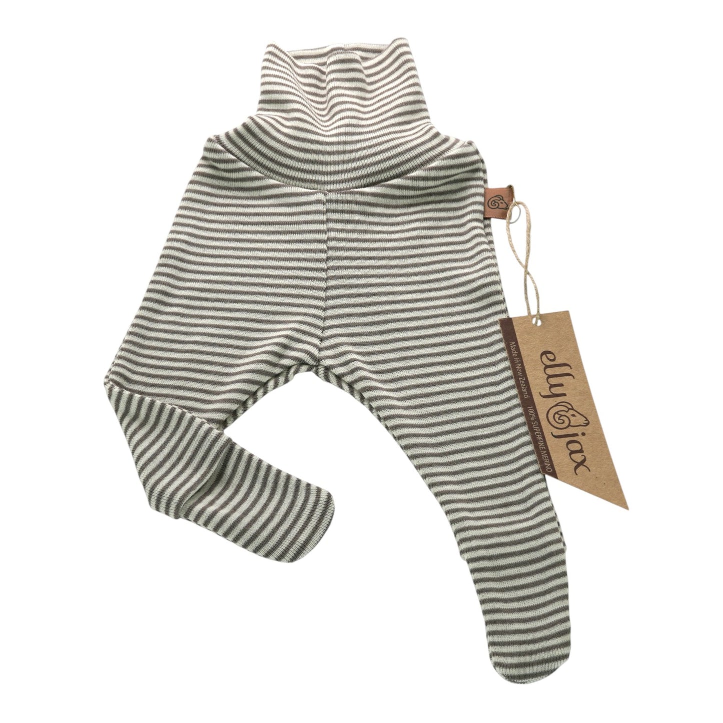 Merino Striped Footsie Tights