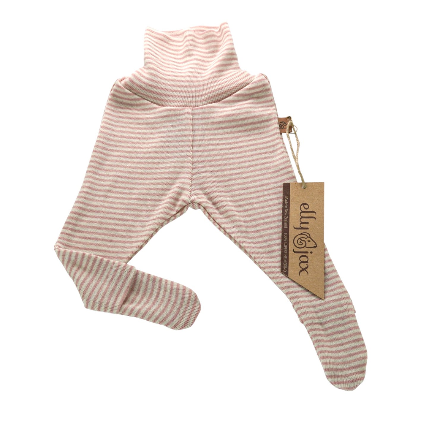 Merino Striped Footsie Tights