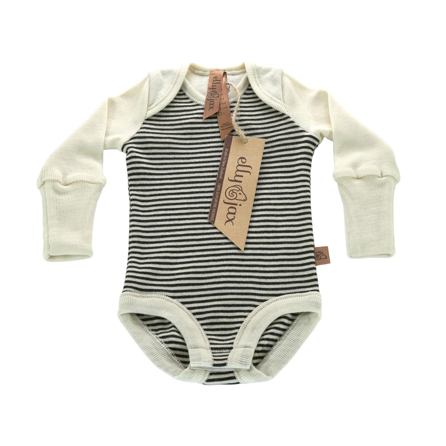 Merino Striped Long Sleeve Bodysuit